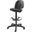 Safco Precision Extended Height Chair with Footring, Black - Polyester Black, Olefin Seat - Black Frame - 25" x 25" x 54" Overall Dimension, Price/EA
