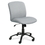 Safco Big & Tall Executive Mid-Back Chair, Foam Gray, Polyester Seat - Black Frame, Price/EA