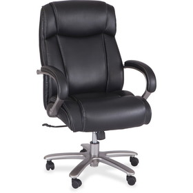 Safco Big &amp; Tall Leather High-Back Task Chair, SAF3502BL