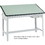 Safco Precision Drafting Table Base, 35.5" Height - Steel - Gray, Price/EA