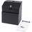 Safco Suggestion Box, 25 x Card - External Dimensions: 7.3" Width x 6" Depth x 8.5" Height - Steel - Black - 1 Each, Price/EA