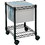 Safco Compact Mobile File Cart, 1 Shelf - 4 Caster - Steel - 15.5" x 14" x 19.5" - Black, Price/EA