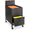 Safco Rollaway Mobile File Cart, 300 lb Capacity - 4 x 2" Caster - Steel - 17" x 26" x 28" - Black, Price/EA