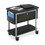 Safco Scoot Mobile File Cart, 200 lb Capacity - 4 x 3" Caster - Steel - 27" x 18.8" x 29.8" - Black, Price/EA