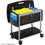 Safco Scoot Mobile File Cart, 200 lb Capacity - 4 x 3" Caster - Steel - 27" x 18.8" x 29.8" - Black, Price/EA