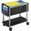 Safco Scoot Open Top Mobile File, 1 Shelf - 200 lb Capacity - 4 Caster - Steel - 14.8" x 28" x 26" - Black, Price/EA