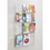 Safco Magazine Pamphlet Display Rack, 45" Height x 30" Width x 2" Depth - 18 Pocket(s) - Plastic - Clear, Price/EA