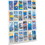 Safco 24 Pamphlet Pockets Display Rack, 41" Height x 30" Width x 2" Depth - 24 Pocket(s) - Plastic - Clear, Price/EA