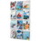 Safco 12 Pocket Magazine Display Rack, 49" Height x 30" Width x 2" Depth - 12 Pocket(s) - Plastic - Clear, Price/EA