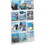 Safco 12 Pocket Magazine Display Rack, 49" Height x 30" Width x 2" Depth - 12 Pocket(s) - Plastic - Clear, Price/EA