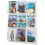 Safco Nine Magazines Literature Display Rack, 36.9" Height x 30" Width x 2" Depth - 9 Pocket(s) - Plastic - Clear, Price/EA