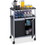 Safco Mobile Beverage Cart, 1 Shelf - 4 x 3.50" Caster - Melamine, Steel - 33.5" x 21.8" x 43" - Gray - Steel - Chrome, Price/EA
