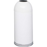 Safco Open Top Dome Waste Receptacle, 15 gal Capacity - 6