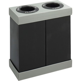 Safco Double Recycling Center Receptacles