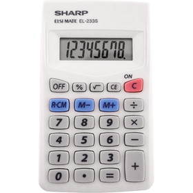Sharp Calculators EL-240SAB 8-Digit Handheld Calculator