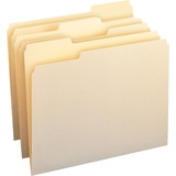 Smead 10339 Manila 100% Recycled File Folders, Letter - 8.50" Width x 11" Length Sheet Size - 0.75" Expansion - 1/3 Tab Cut - Assorted Position Tab Location - 11 pt. - Manila - 100 / Box