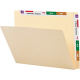 Smead Conversion File Folder Top and End Tab, Letter Size, Manila, 100 per Box (24190)
