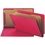 Smead 29783 Bright Red End Tab Pressboard Classification Folders with SafeSHIELD Fasteners, Legal - 8.50" Width x 14" Length Sheet Size - Bright Red - 10 / Box, Price/BX