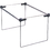 Smead 64855 Gray Hanging Folder Frames, Drawer Size Supported - Steel, Plastic - 2/Box - Silver, Price/BX