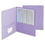 Smead 87865 Lavender Two-Pocket Heavyweight Folders, 0.50" Folder Capacity - 9.75" Width x 11" Length Sheet Size - 2 Pockets - Leatherette - Lavender - 25 / Box, Price/BX