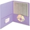 Smead 87865 Lavender Two-Pocket Heavyweight Folders, 0.50" Folder Capacity - 9.75" Width x 11" Length Sheet Size - 2 Pockets - Leatherette - Lavender - 25 / Box, Price/BX