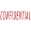 Sparco CONFIDENTIAL Red Title Stamp, Price/EA