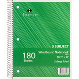 Sparco Wirebound College Ruled Notebooks, SPR83255