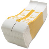 Sparco White Kraft ABA Bill Straps, SPRBS1000WK