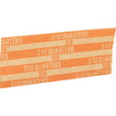 Sparco Flat $10.00 Quarters Coin Wrapper, 1000 Wrap(s) - 60 lb Paper Weight - Kraft - Orange