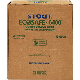 Stout EcoSafe Trash Bags, STOE2430E85