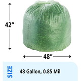 Stout EcoSafe Trash Bags, STOE4248E85