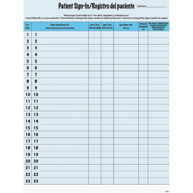 Tabbies Patient Sign-in Label Forms, TAB14541