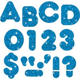 Trend 4" Sparkle Uppercase Ready Letters Set