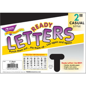 Trend Reusable 2" Ready Alphabet Letters Set, TEPT433
