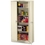 Tennsco Full-Height Deluxe Storage Cabinet, 36" x 24" x 78" - Metal - Security Lock, Leveling Glide - Putty, Price/EA
