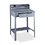 Tennsco Open Style Forman's Desk, Rectangle - 39" x 34.50" x 53" - Steel - Medium Gray, Price/EA