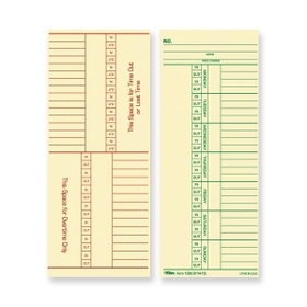 TOPS Named Days/Overtime Time Cards
