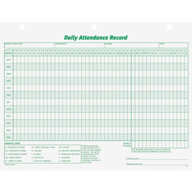 TOPS Daily Employee Attendance Record Form