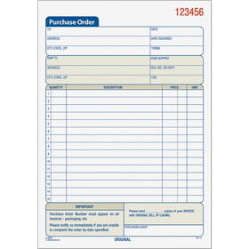 TOPS Carbonless 3-Part Purchase Order Books