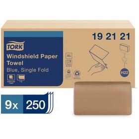 Tork Folded Windshield Paper Towel Blue H22