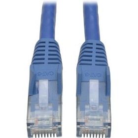 Tripp Lite Cat6 Gigabit Snagless Molded Patch Cable (RJ45 M/M) Blue, 50'