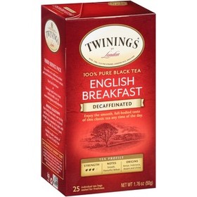 Twinings Decaf English Breakfast Black Tea Bag