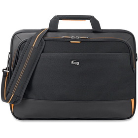 Solo Urban Carrying Case (Briefcase) for 11" to 17.3" Ultrabook - Black, Gold
