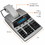 Victor 12403A Professional Calculator, 12 Character(s) - Fluorescent - AC Supply/Power Adapter Powered - 3.3" x 9" - White, Price/EA