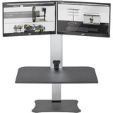 Victor High Rise Electric Dual Monitor Standing Desk Workstation, VCTDC450