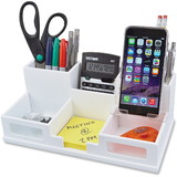 Victor W9525 Pure White Desk Organizer with Smart Phone Holder?