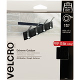 VELCRO Brand Extreme Outdoor Tape, 10ft x 1in Roll, Black
