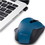 Verbatim Silent Ergonomic Wireless Blue LED Mouse - Dark Teal
