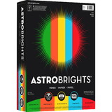 Astrobrights Inkjet, Laser Colored Paper - Gamma Green, Re-entry Red, Orbit Orange, Sunburst Yellow - 30%