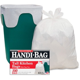 Webster Handi-Bag Flap Tie Tall Kitchen Bags